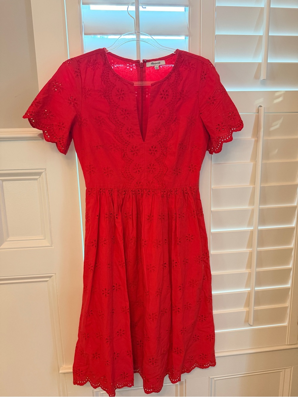 Madewell eyelet dress